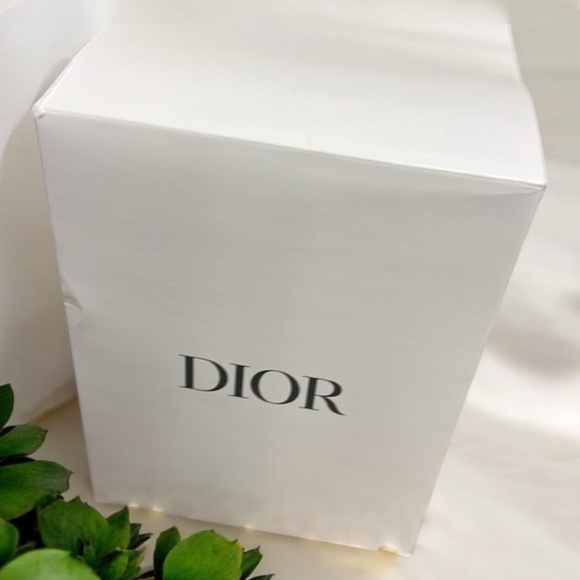 Dior White Canvas Bucket Embroidered Logo Bag with Box - Picture 5 of 6
